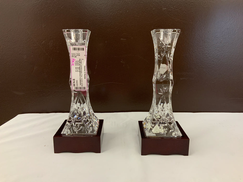 Waterford Crystal Candleholder Pair